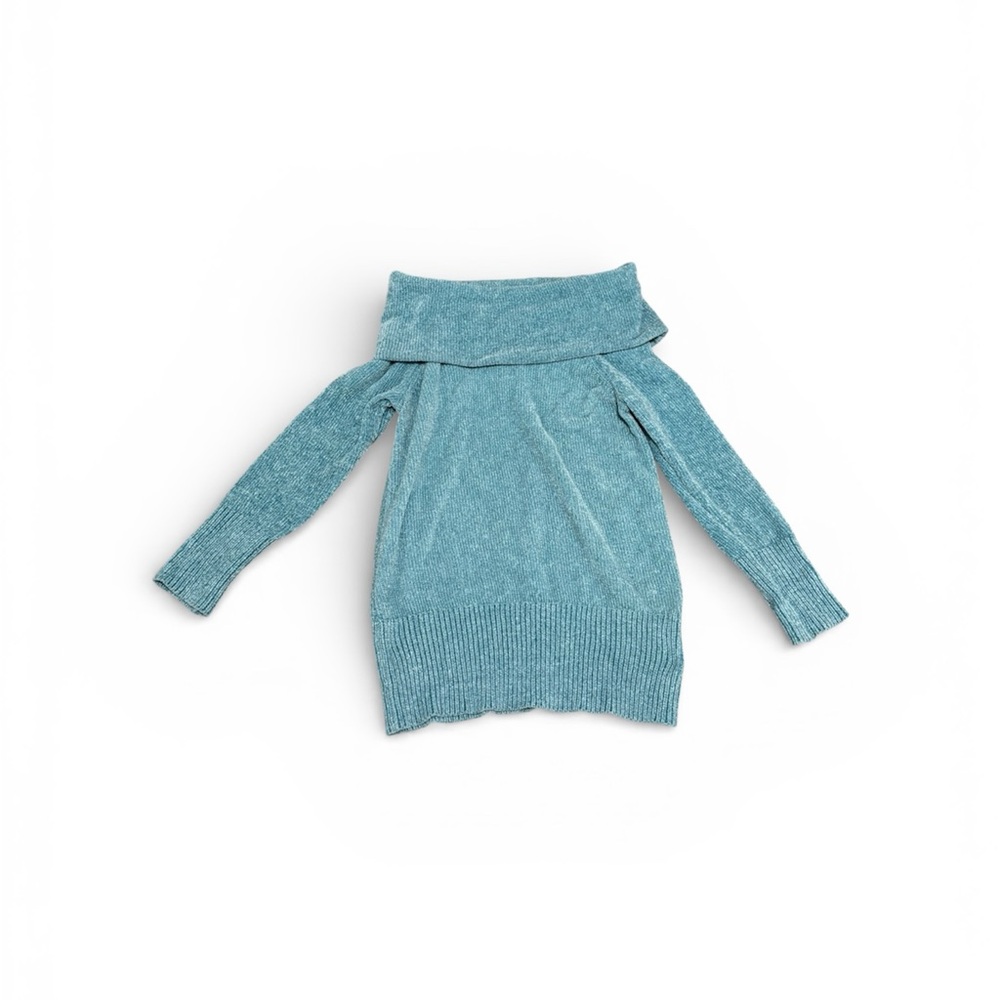 White House Black Market Sky Blue Knit Top